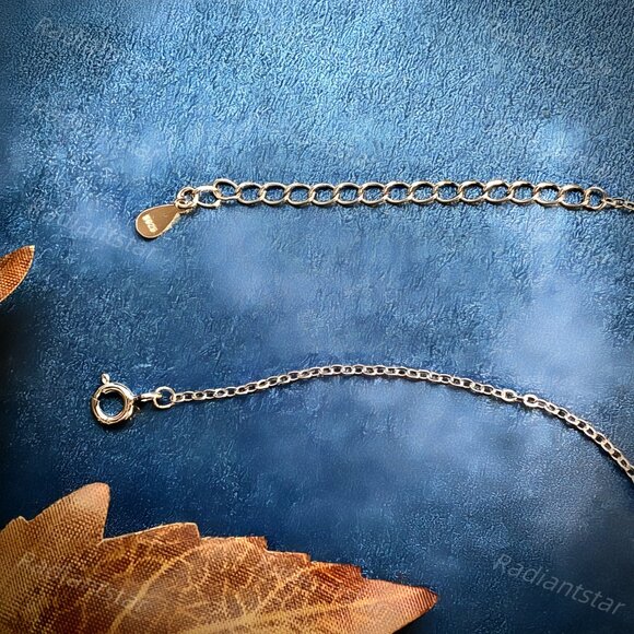 NEW Certified 1/2 ct. t.w. Moissanite Heart Key Necklace - Picture 7 of 7